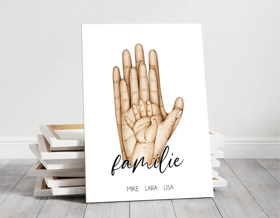 Familie 0-6 Kinder Poster