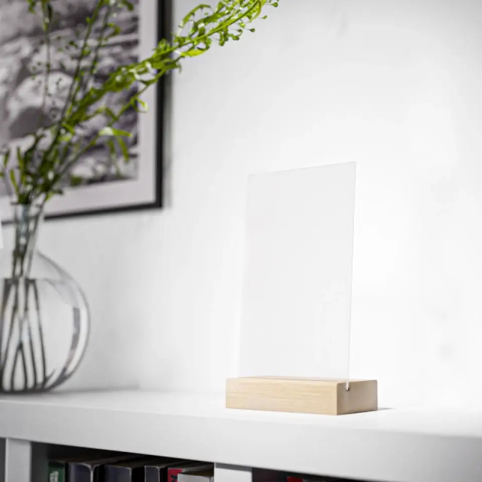 Sternenkarte - Wo alles begann - Acrylschild mit Holzstandfuß