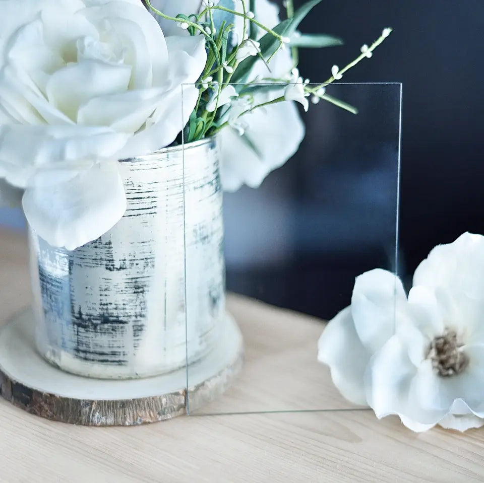 Sternenkarte - Wo alles begann - Acrylschild mit Holzstandfuß