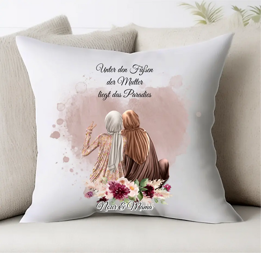 Muslim Mama & 1-3 Töchter Kissen