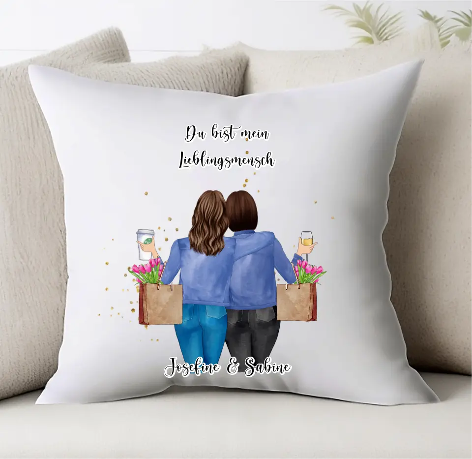 Beste Freundin Personalisiert Kissen