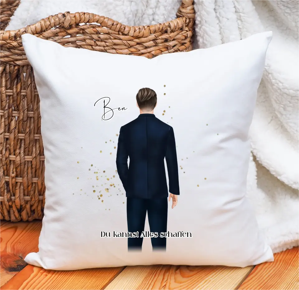 Mann im Anzug Kissen