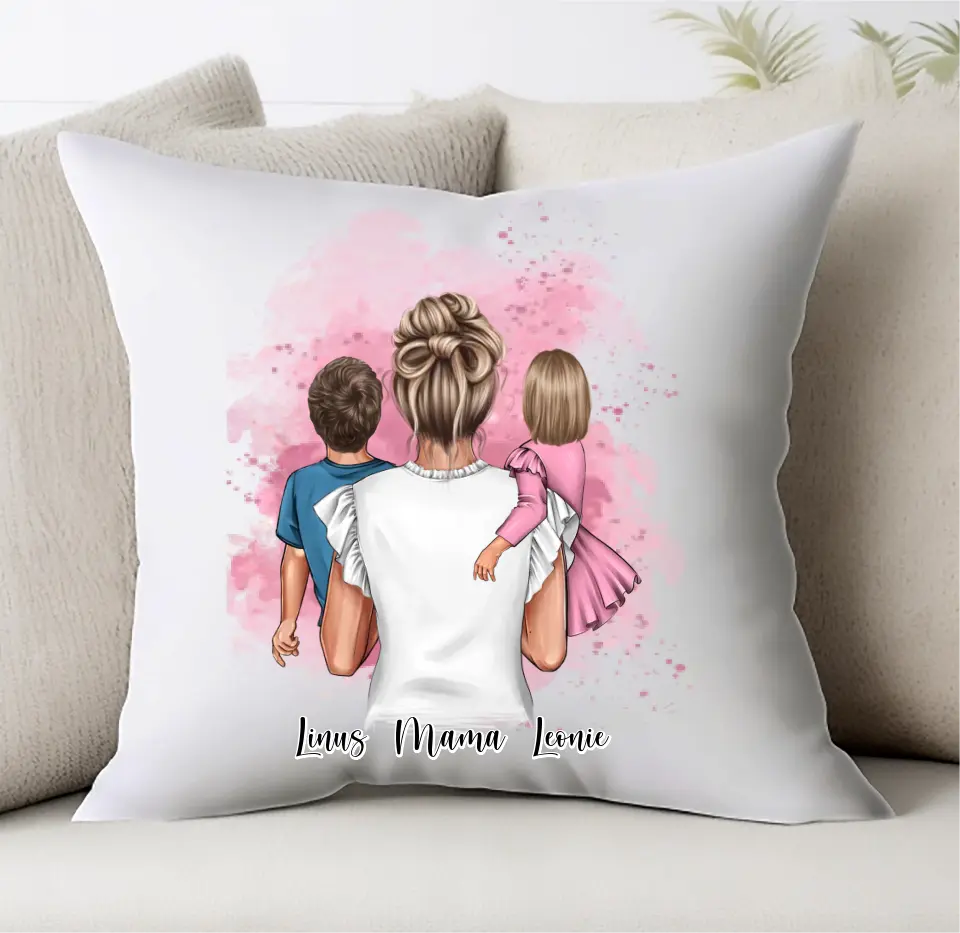 Mama & 1-2 Kinder Kissen
