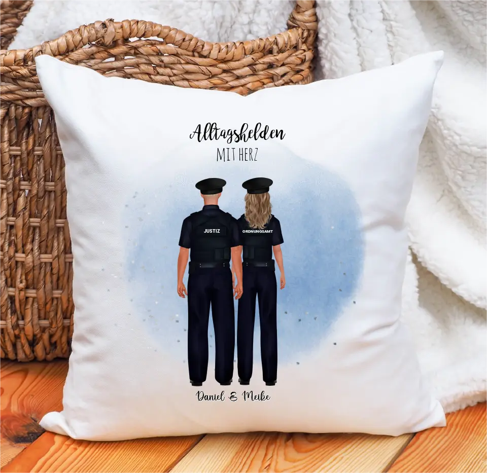 Polizei, Justiz, Ordnungsamt, Zoll,...Kissen 2-5 Personen