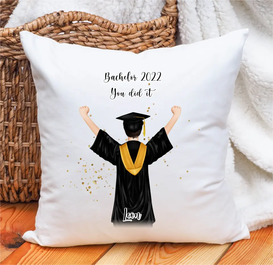 Abschluss Geschenk Kissen