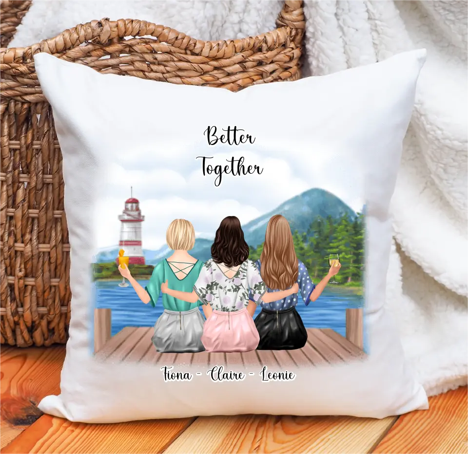 2-3 Freundinnen Kissen