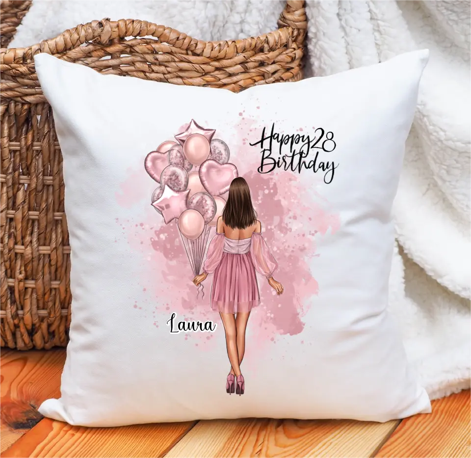 Birthday Girl Geschenk Kissen