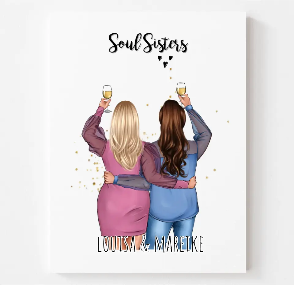 2-3 Plus size Freundinnen Poster