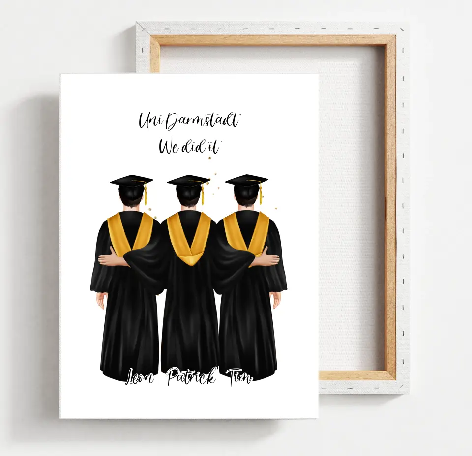 2-4 Freunde Abschluss Poster