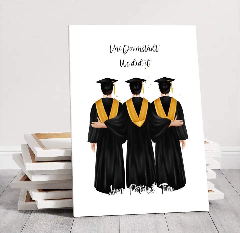 2-4 Freunde Abschluss Poster