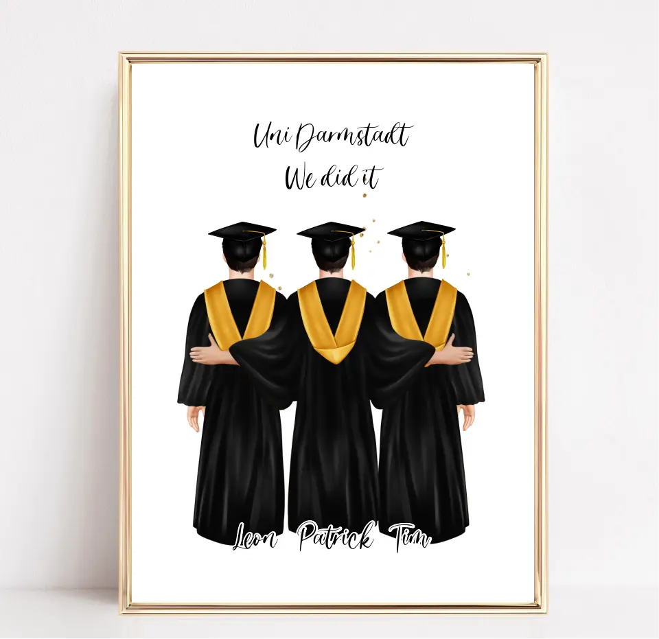 2-4 Freunde Abschluss Poster