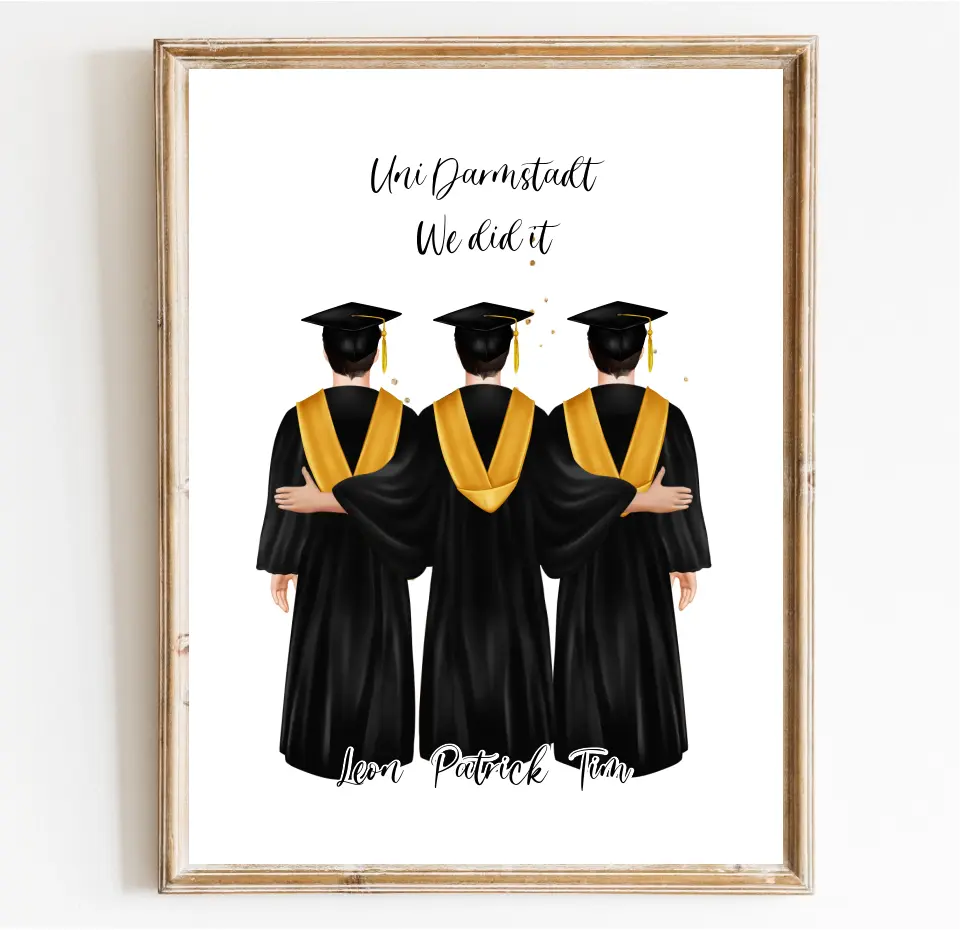 2-4 Freunde Abschluss Poster