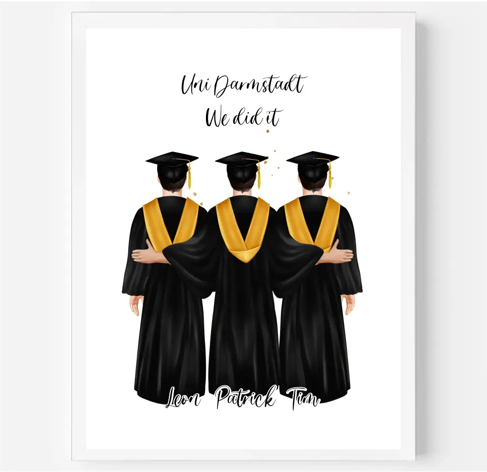 2-4 Freunde Abschluss Poster