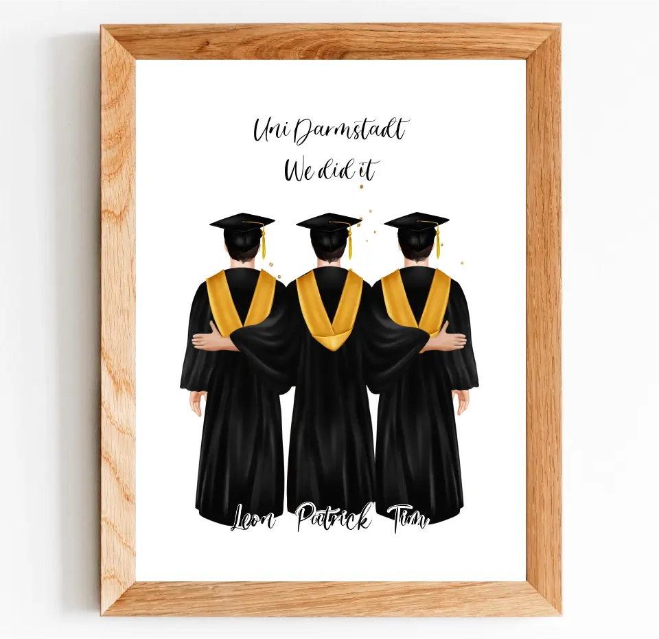 2-4 Freunde Abschluss Poster