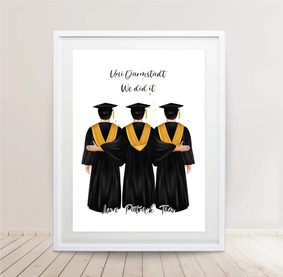2-4 Freunde Abschluss Poster