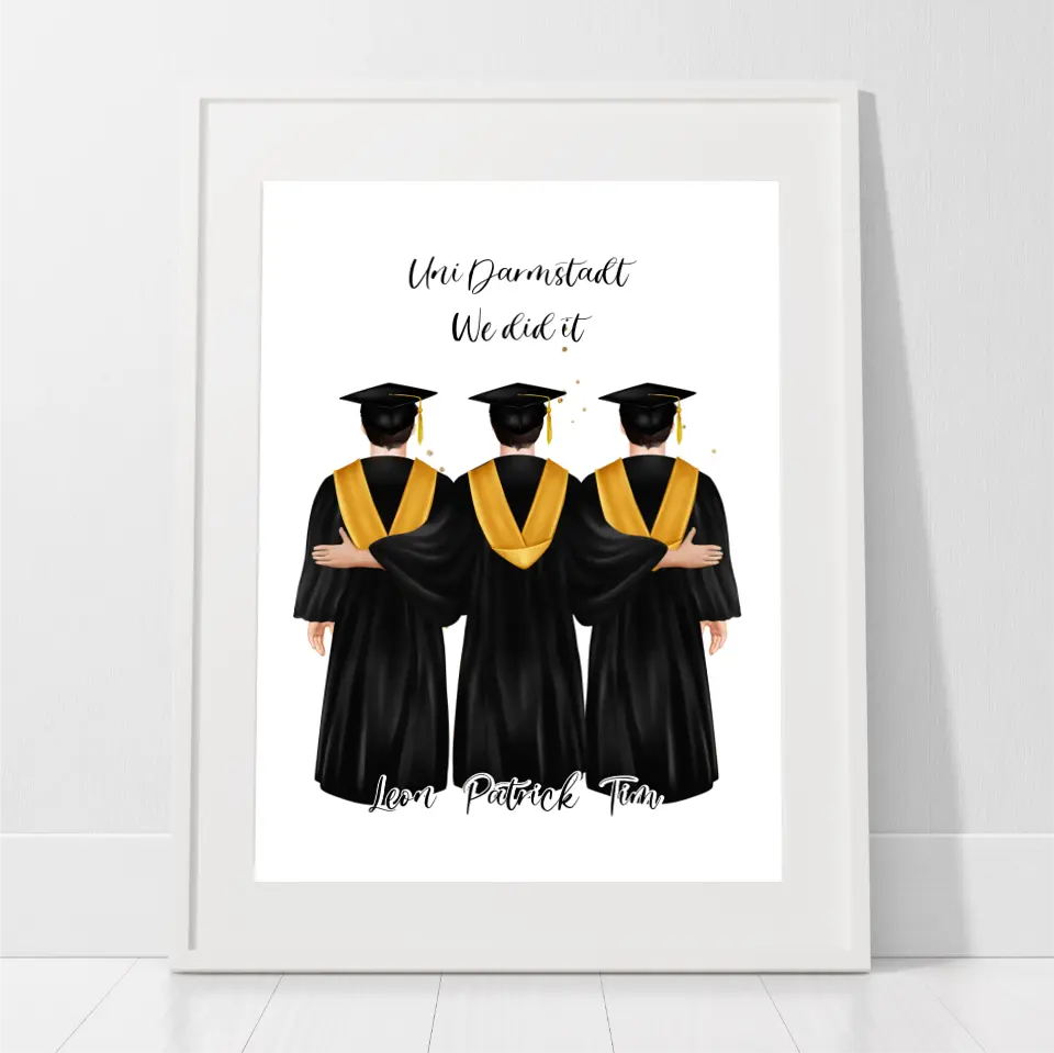 2-4 Freunde Abschluss Poster