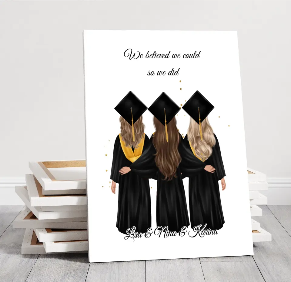 2-4 Freundinnen Abschluss Poster
