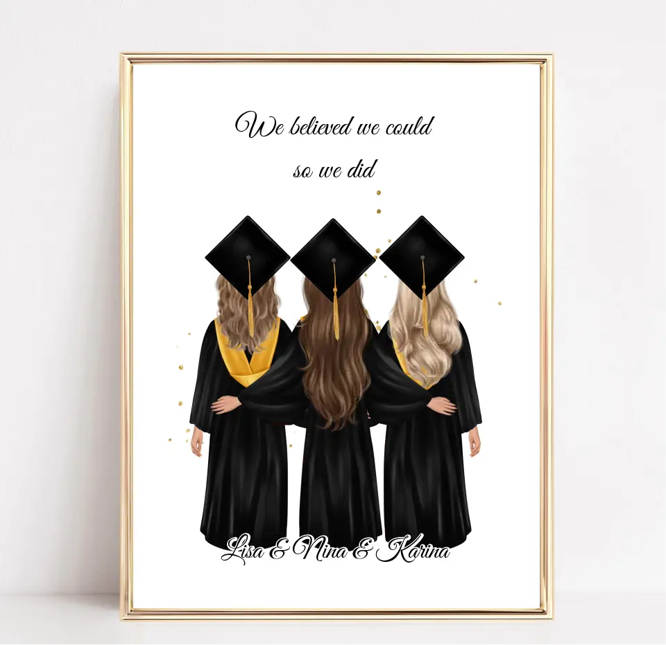 2-4 Freundinnen Abschluss Poster