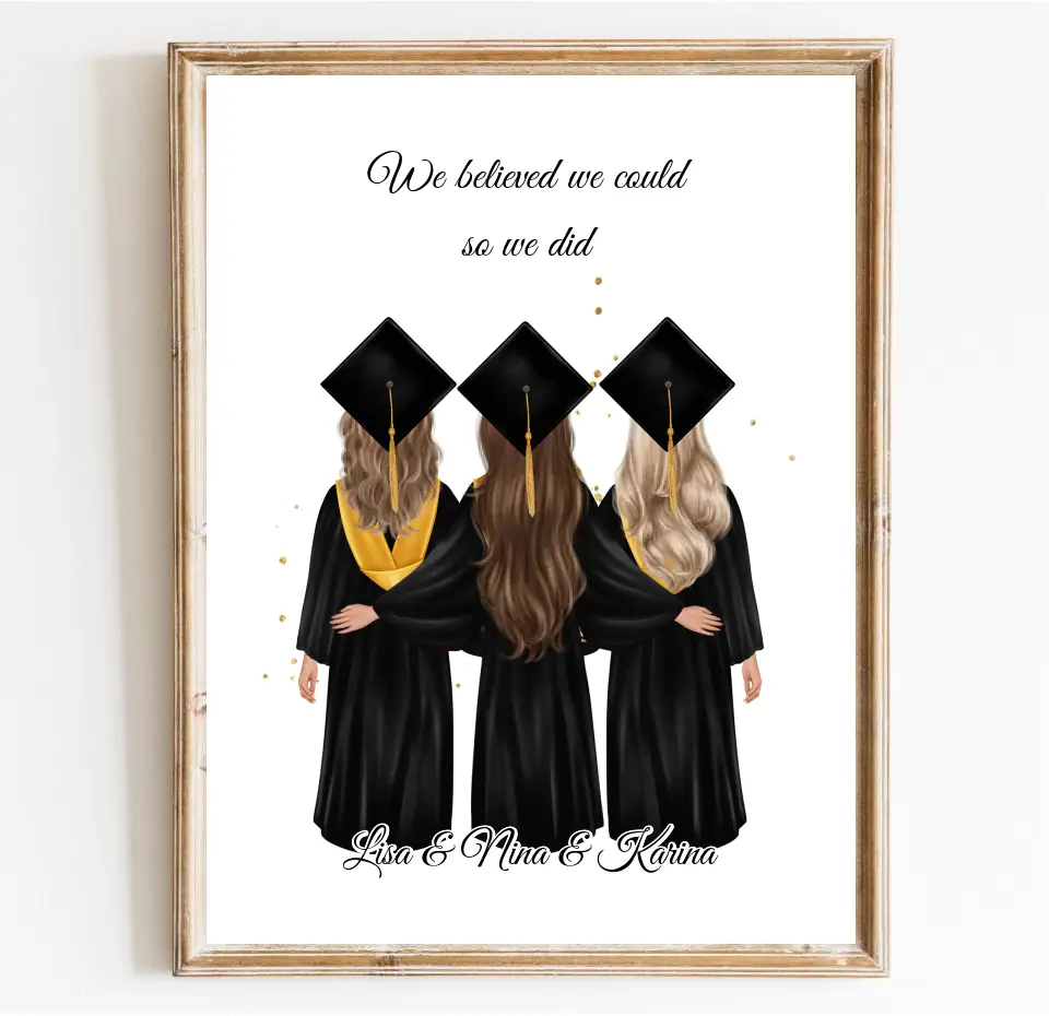 2-4 Freundinnen Abschluss Poster