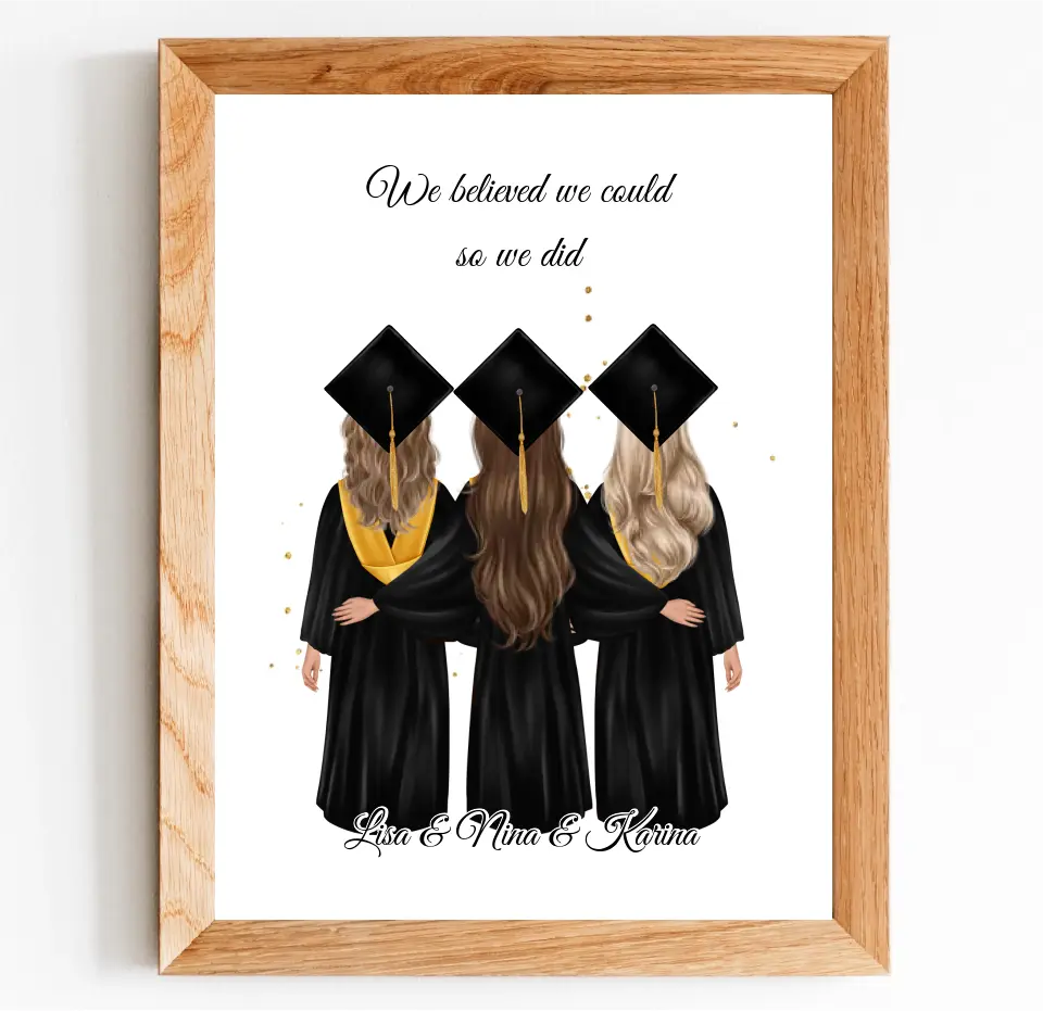 2-4 Freundinnen Abschluss Poster