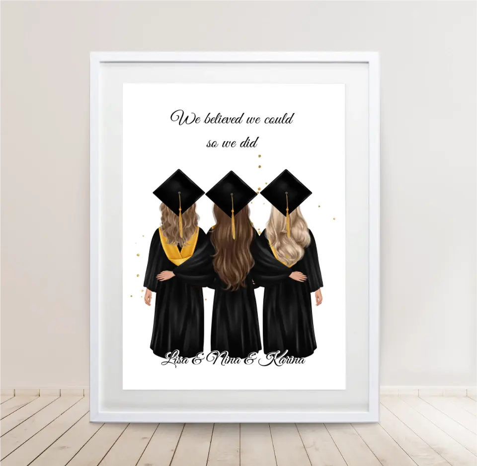 2-4 Freundinnen Abschluss Poster