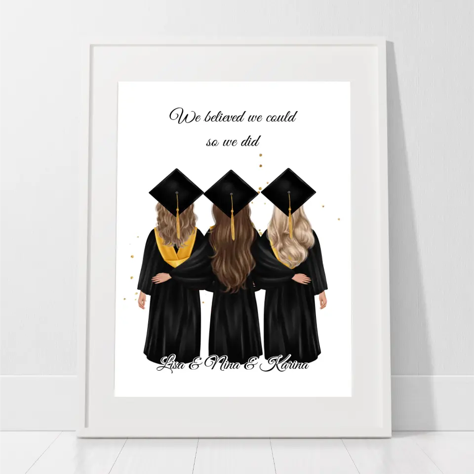 2-4 Freundinnen Abschluss Poster