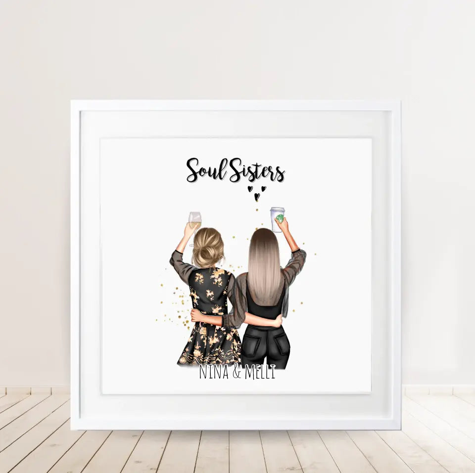 2-3 Freundinnen Poster Geschenk Bestseller #1