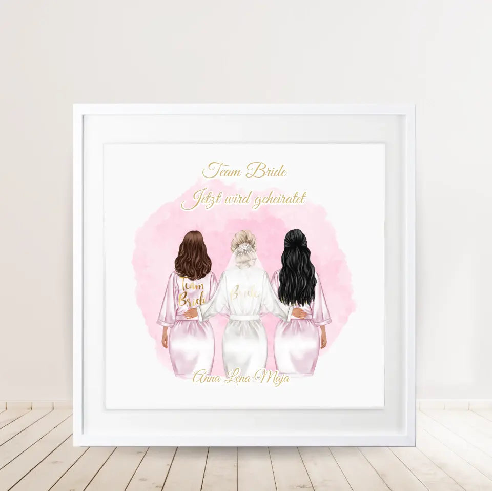 Braut Poster Personalisiert