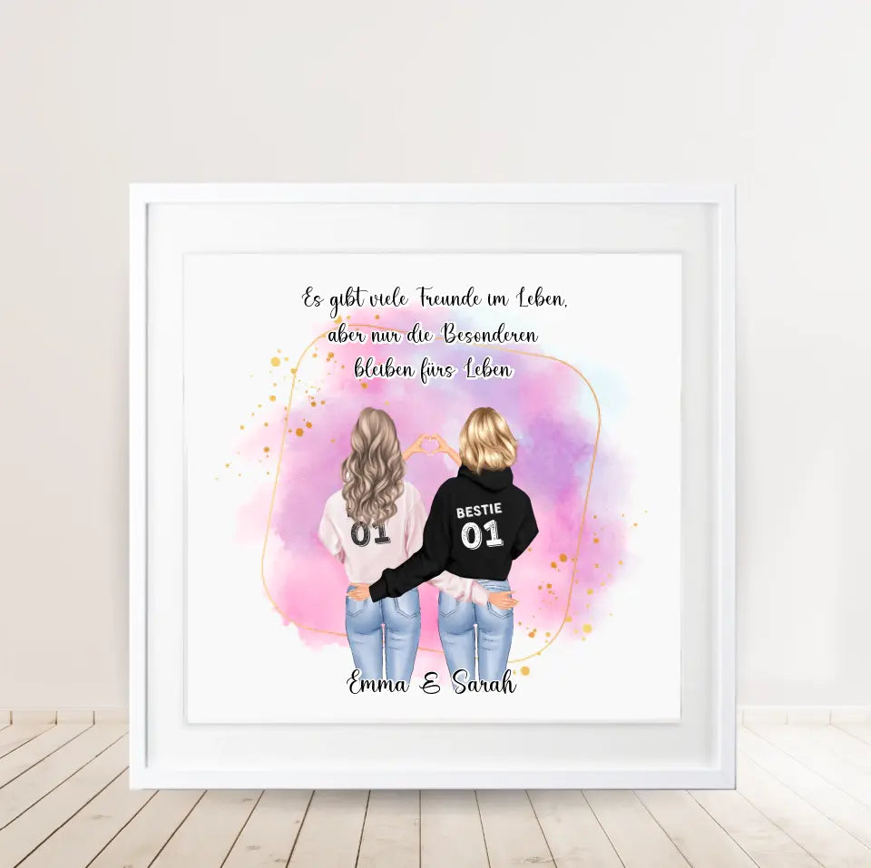 Freundin Poster Personalisiert
