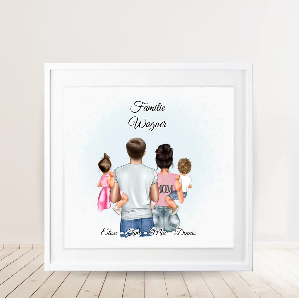 Familien Poster Personalisiertes Geschenk
