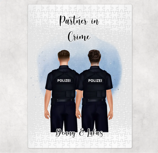 2 Polizisten Puzzle