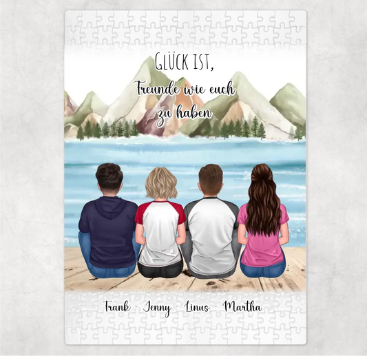 Freunde Puzzle Personalisiert