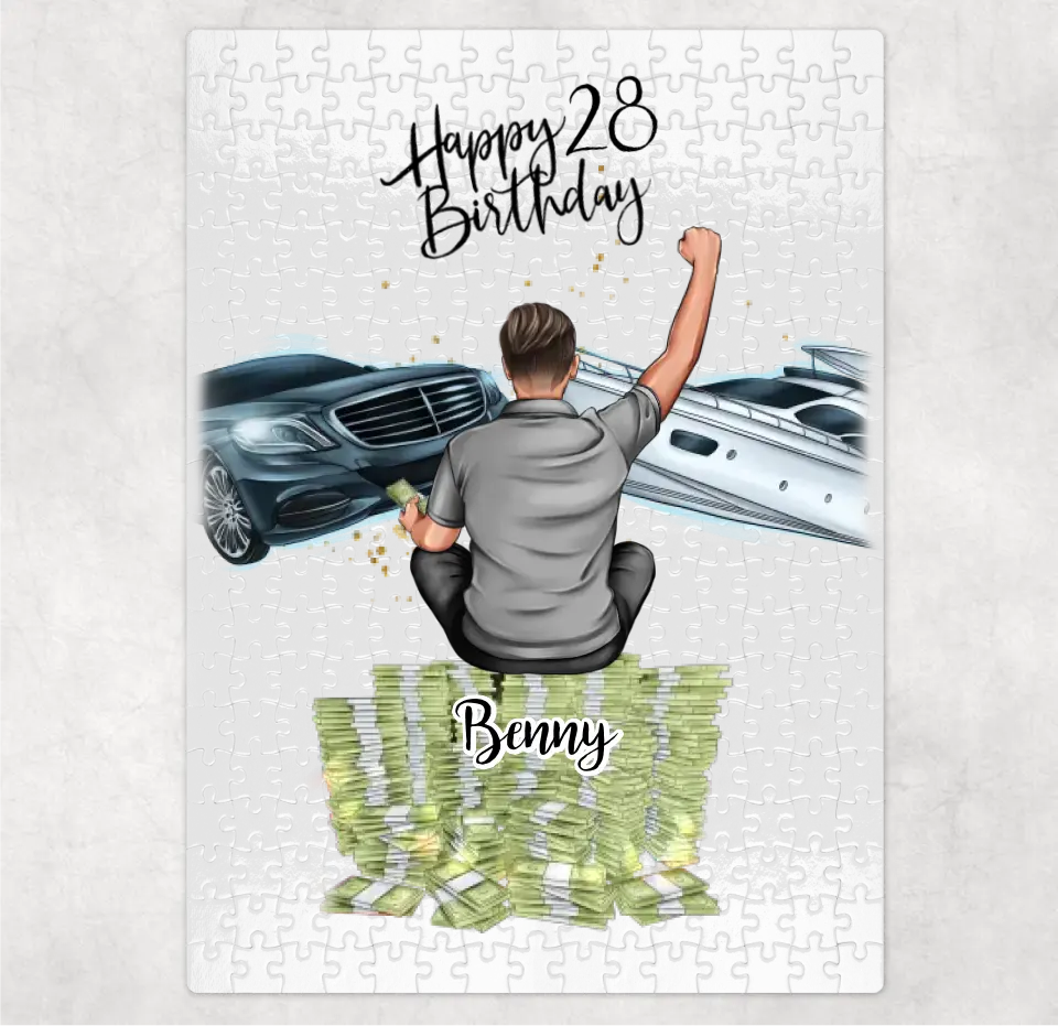 Mann Geburtstag Puzzle Personalisiert
