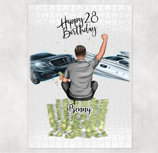 Mann Geburtstag Puzzle Personalisiert