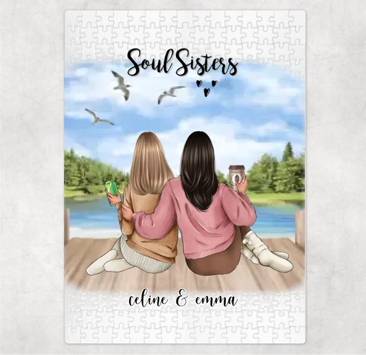 Freundinnen Puzzle Personalisiert