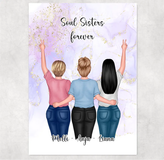 2-4 Freundinnen Puzzle