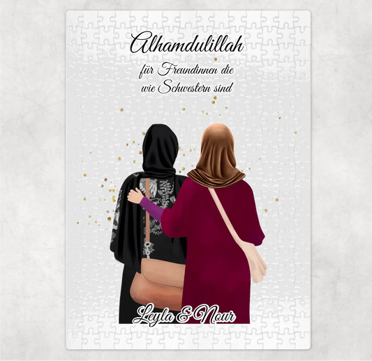 2-4 Muslim Freundinnen Puzzle