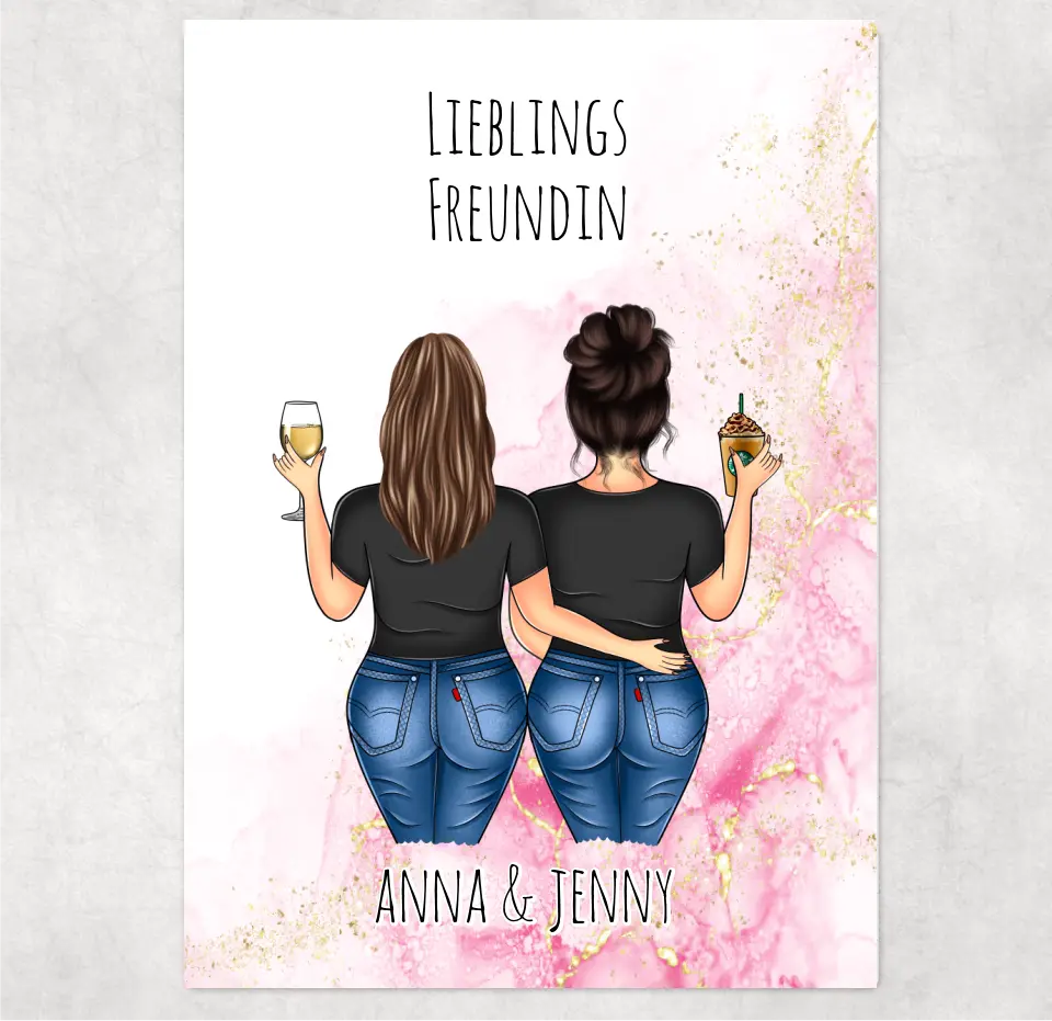 Freundin Puzzle Personalisiert