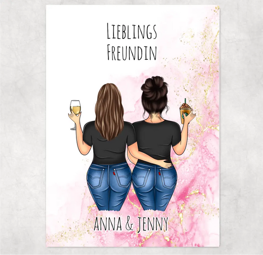 Freundin Puzzle Personalisiert
