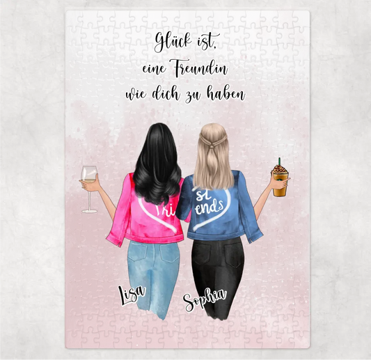 Freundin Puzzle Personalisiert