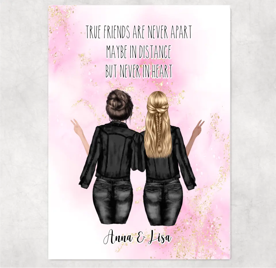 2-4 Freundinnen Personalisiert Puzzle