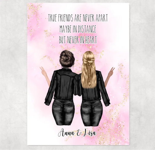 2-4 Freundinnen Personalisiert Puzzle