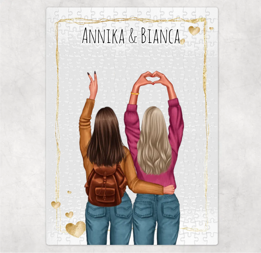Freundinnen Puzzle Geschenkidee