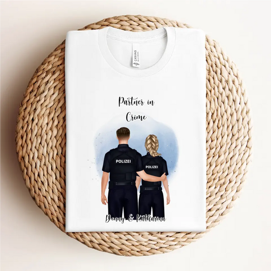 Polizist & Polizistin T-Shirt (2-3 Personen)