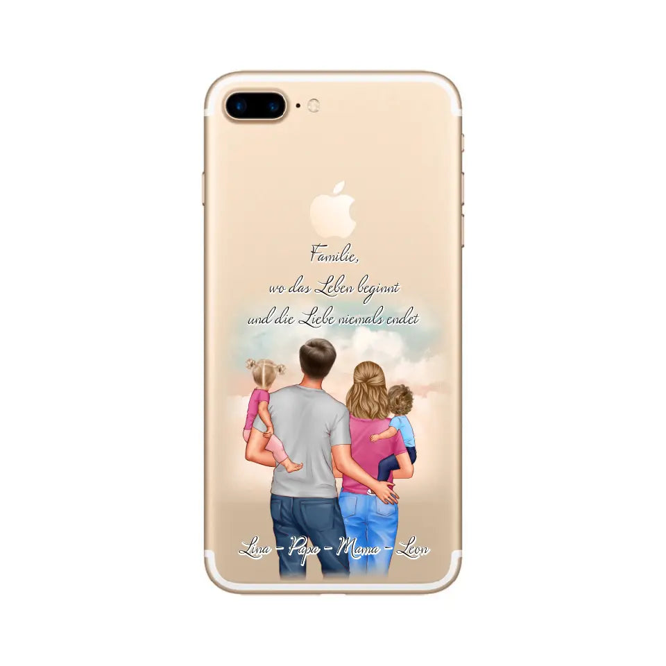 Familie 1-2 Kinder Handyhülle