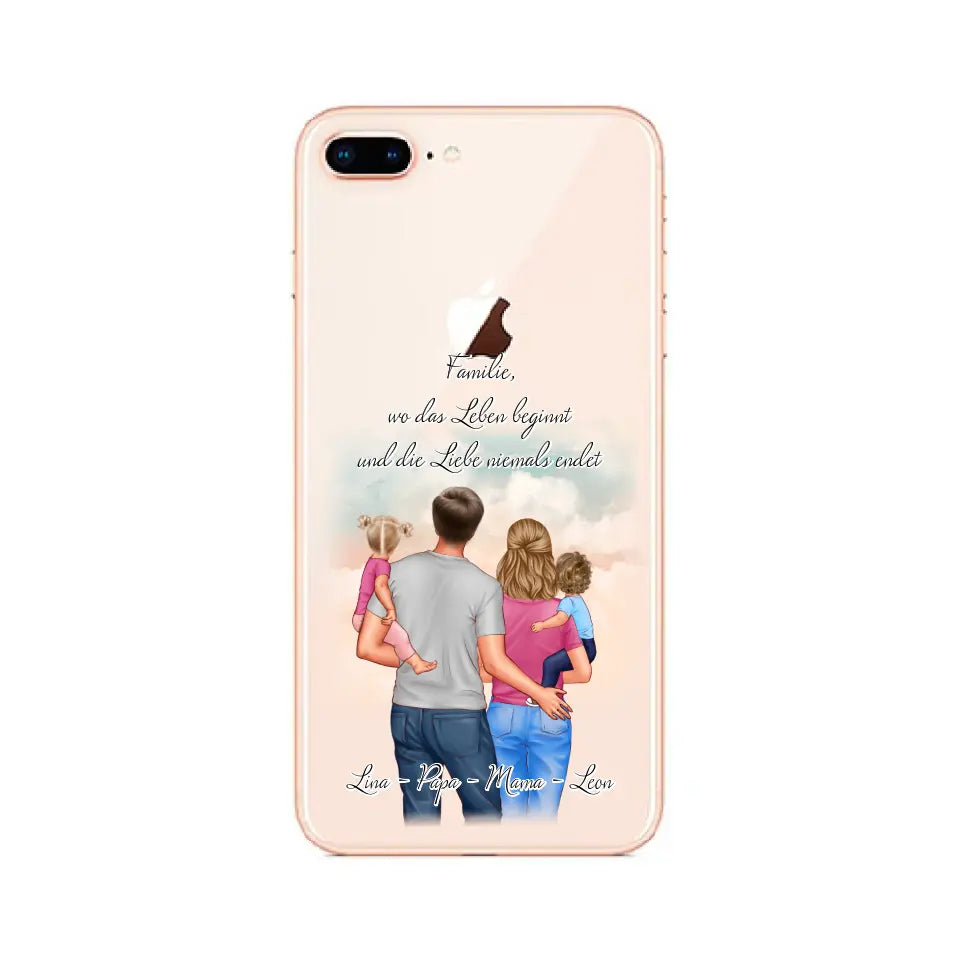 Familie 1-2 Kinder Handyhülle