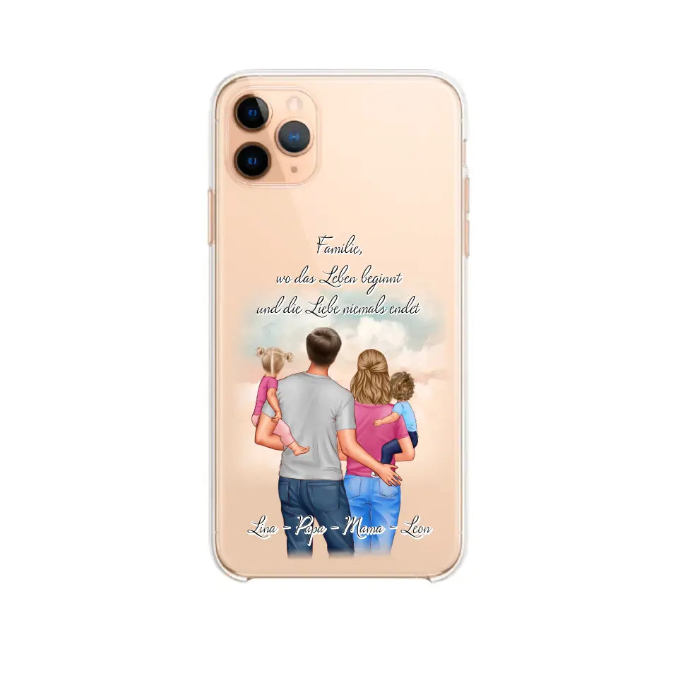 Familie 1-2 Kinder Handyhülle