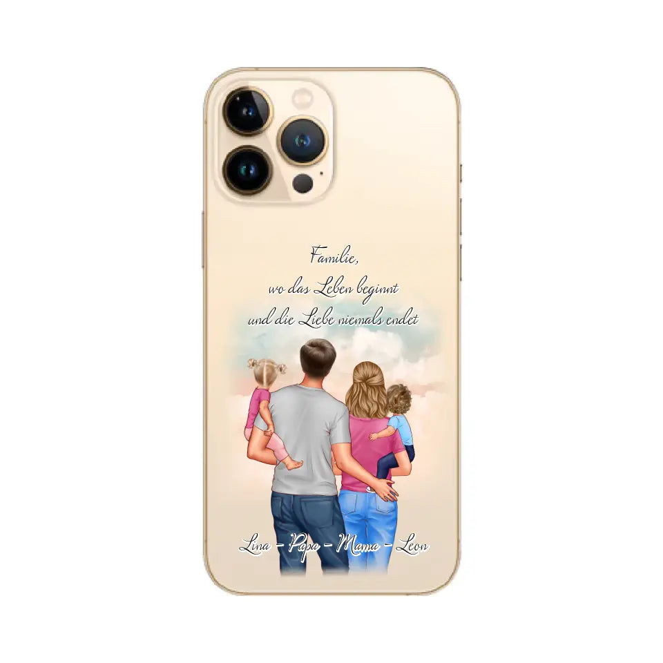 Familie 1-2 Kinder Handyhülle