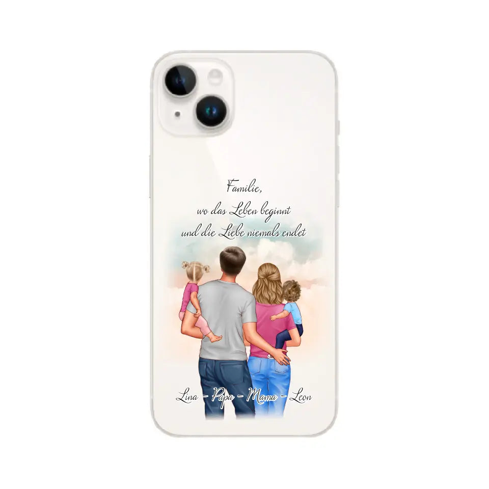 Familie 1-2 Kinder Handyhülle