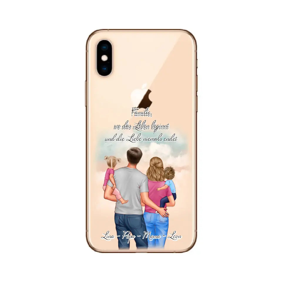 Familie 1-2 Kinder Handyhülle